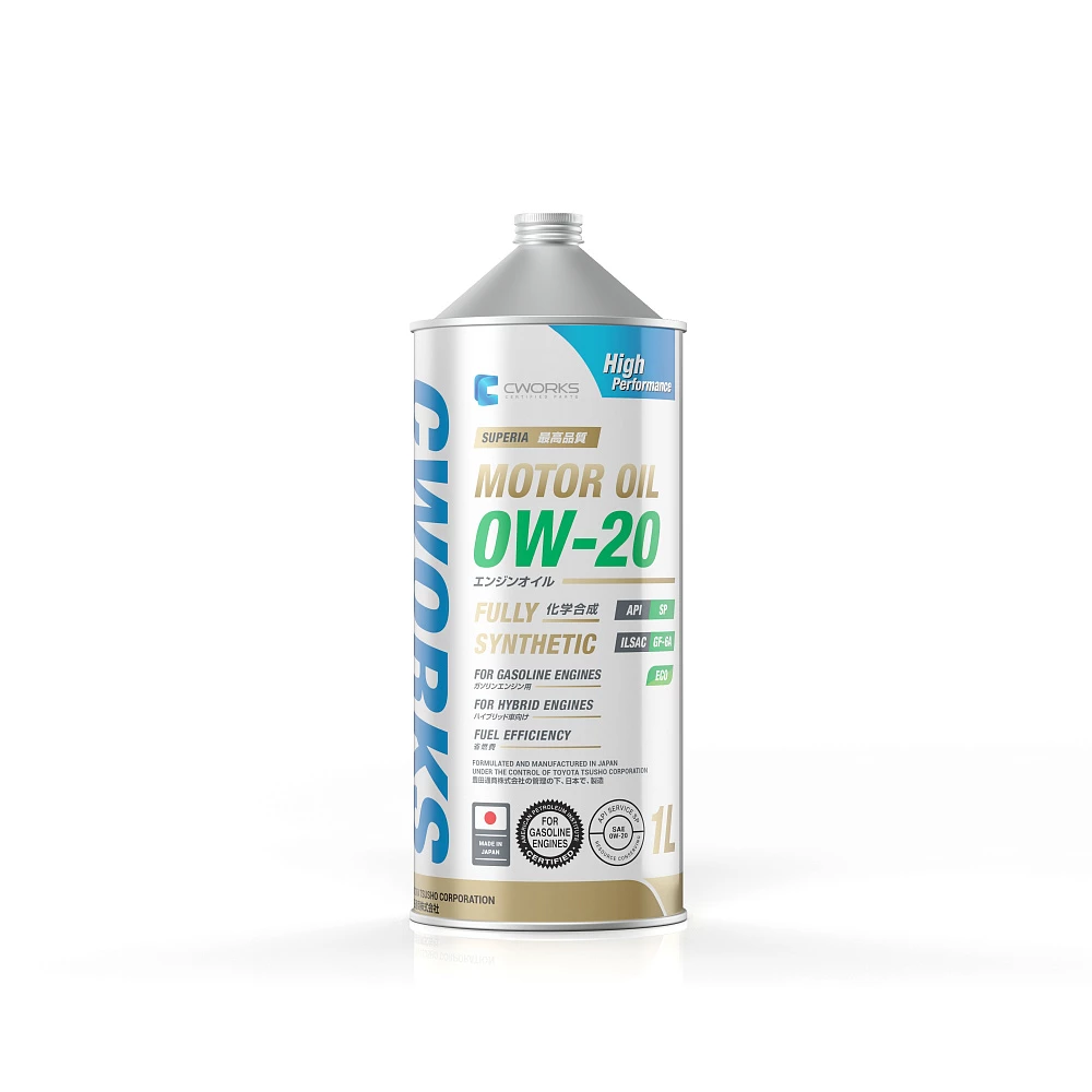 Моторное масло CWORKS SUPERIA 0W-20 синтетическое 1 л