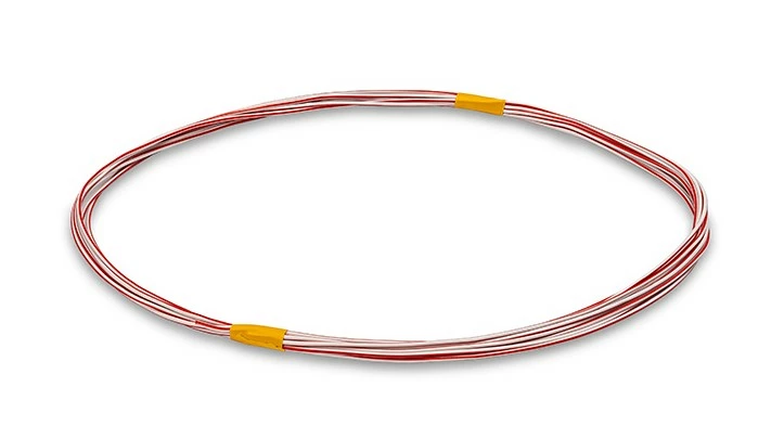 Провод бело-красный ПВАМ 0,75 кв.мм, 5м. б/упак Cargen