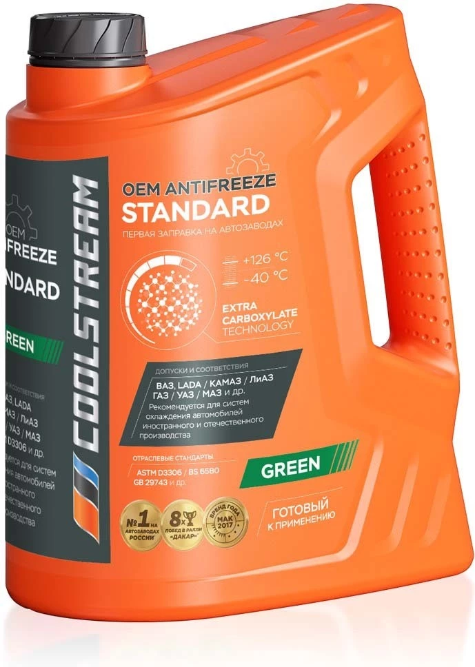 Антифриз CoolStream Standard G11 -40°С зеленый 10 кг