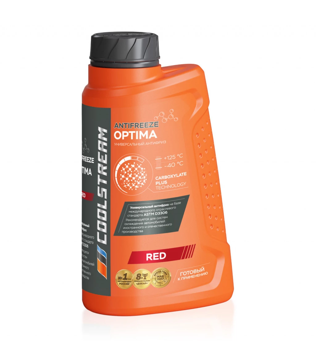 Антифриз CoolStream Optima G12 -40°С красный 1 кг