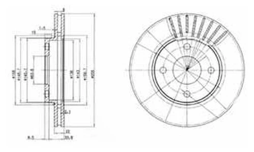 Диск тормозной DELPHI BG3359