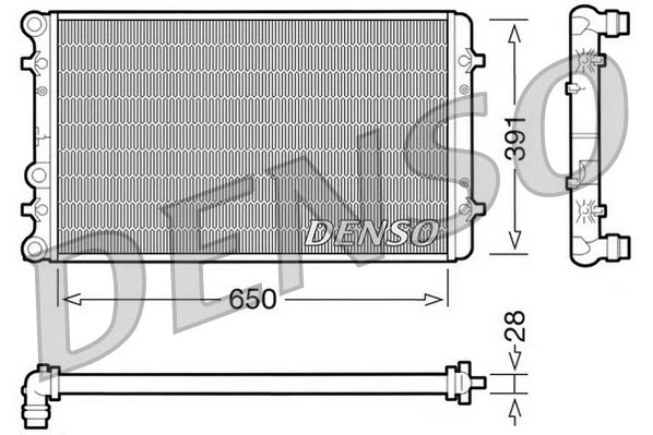 Радиатор Denso DRM02007