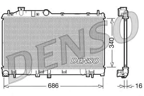 Радиатор охлаждения Denso DRM36007