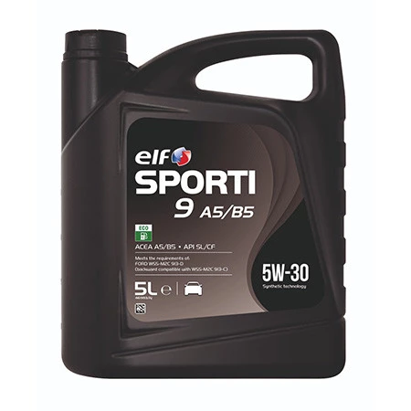 Моторное масло Elf Sporti 9 5W-30 синтетическое 5 л
