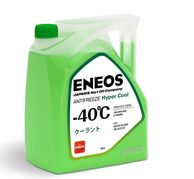 Антифриз ENEOS Hyper Cool (-40°С) (5 кг) зеленый