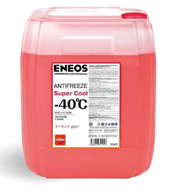 Антифриз ENEOS Super Cool (-40°С) (10 кг) красный