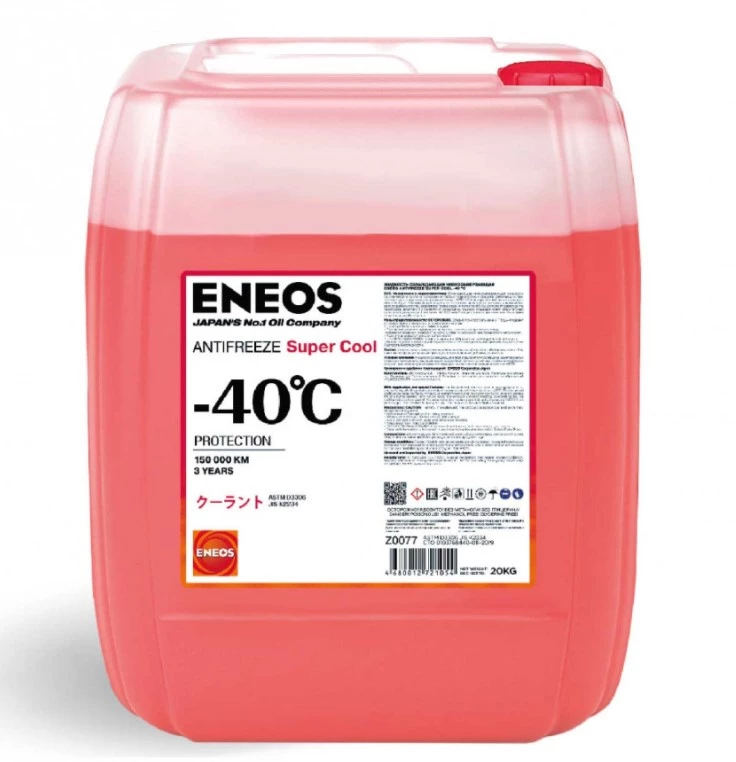 Антифриз ENEOS Super Cool (-40°С) (20 кг) красный