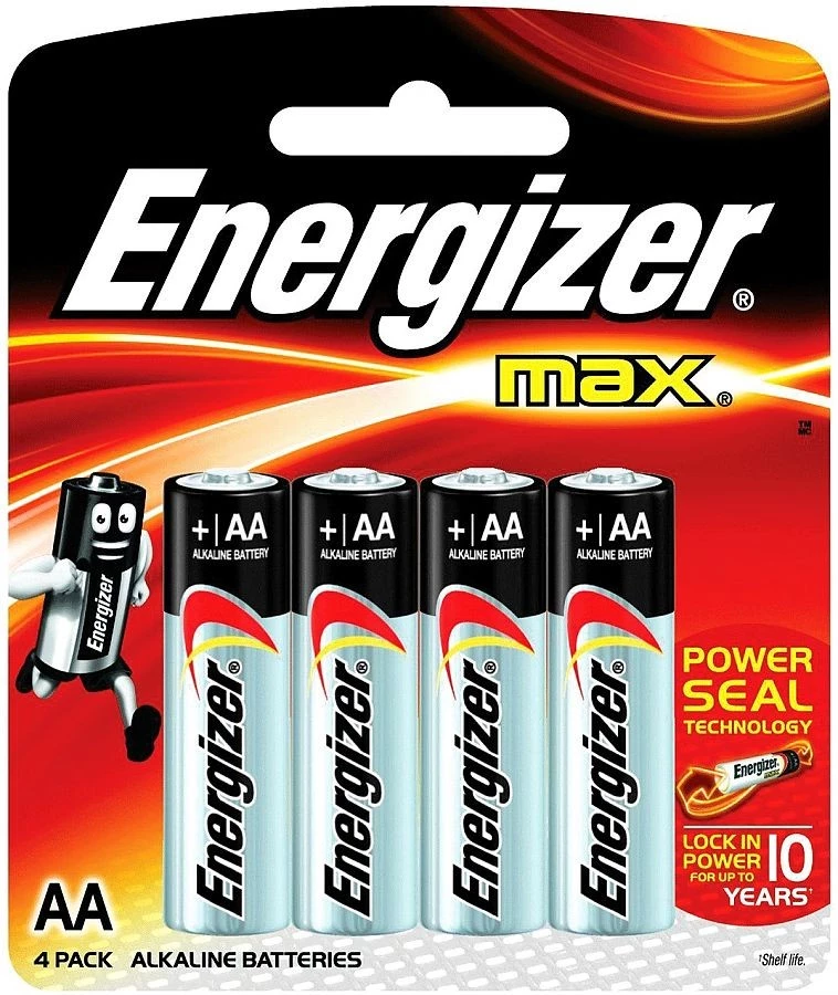 Батарейка LR06/AA Energizer MAX POWER SEAL (блистер) (4 шт.)
