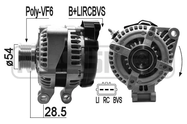 Генератор/ RANGE ROVER III/SPORT 4.2/4.4 06-13 ERA 209291