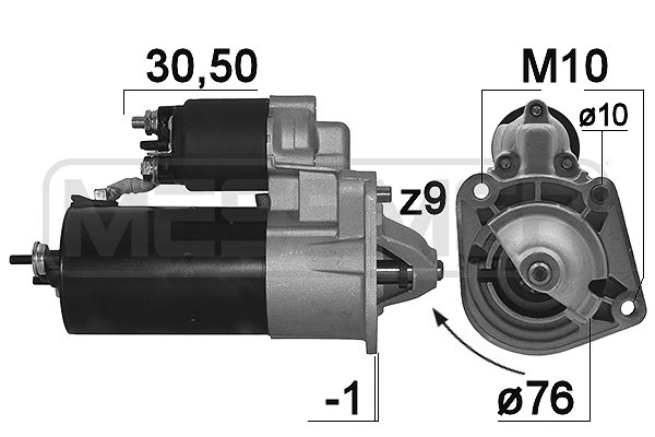 СТАРТЕР VOLVO 850/S40/S60/S80 1.4KW ERA 220104