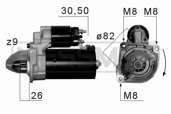 Стартер 12V 2.5kW Era