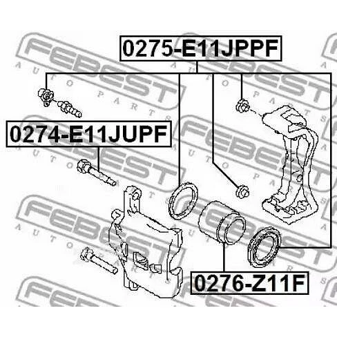 Поршень суппорта тормозного переднего FEBEST 0276-Z11F