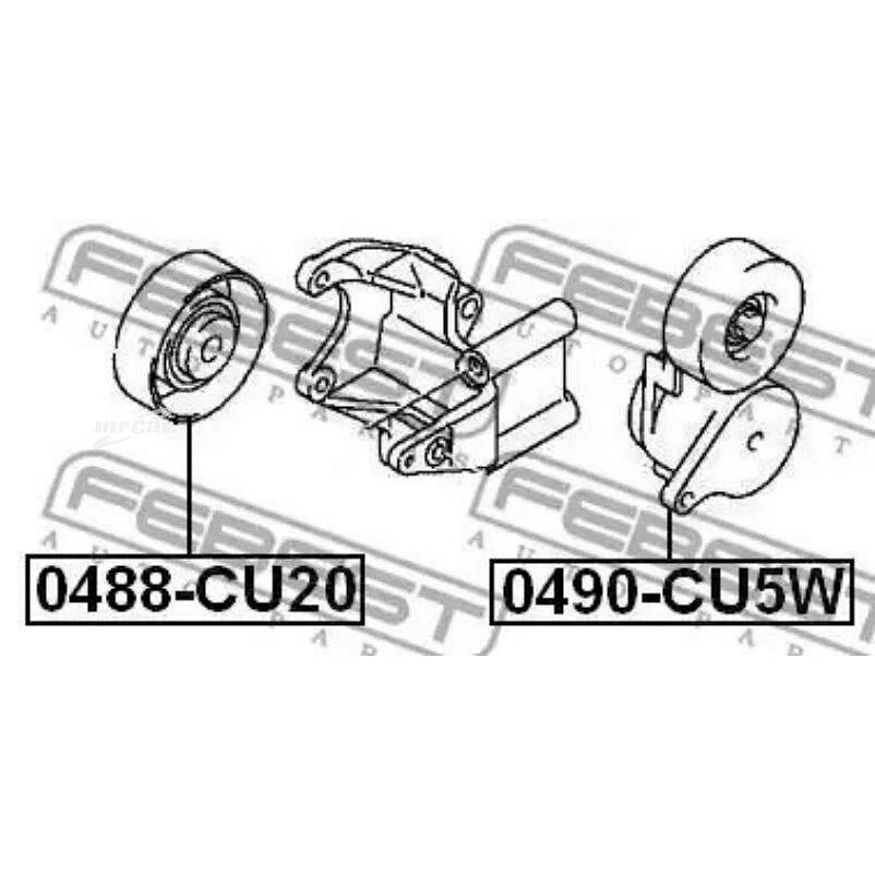 Ролик обводной FEBEST 0488-CU20