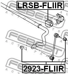 Втулка стабилизатора задняя FEBEST LRSB-FLIIR