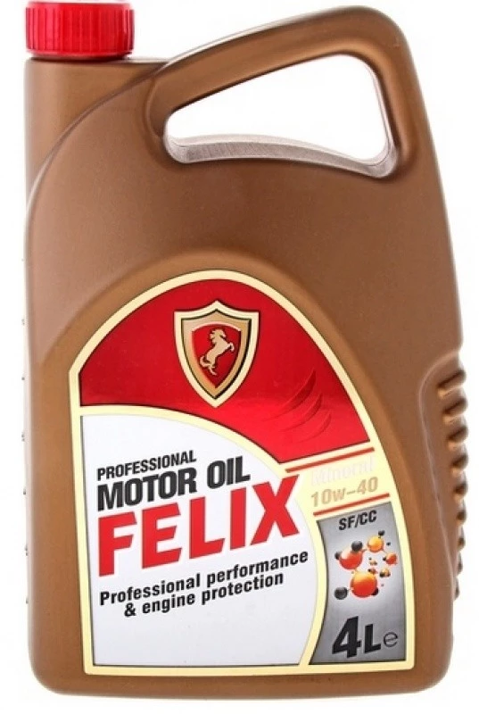 Моторное масло Felix 10W-40 минеральное SF/CC 4 л