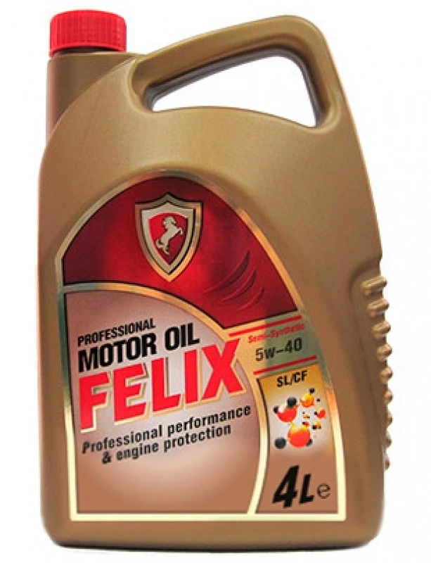 Моторное масло Felix 5W-40 полусинтетическое 4 л