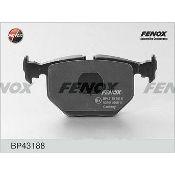 Колодки тормозные дисковые Fenox BP43188