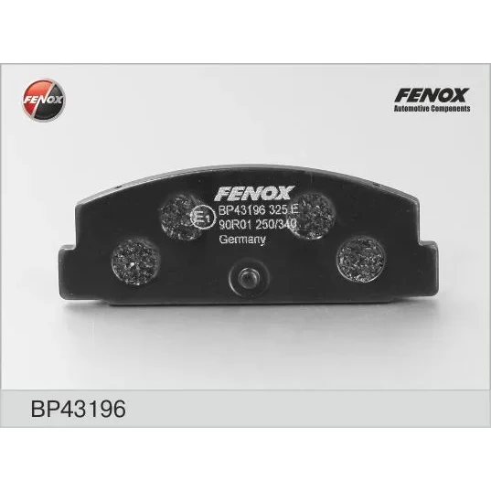 Колодки тормозные дисковые Fenox BP43196
