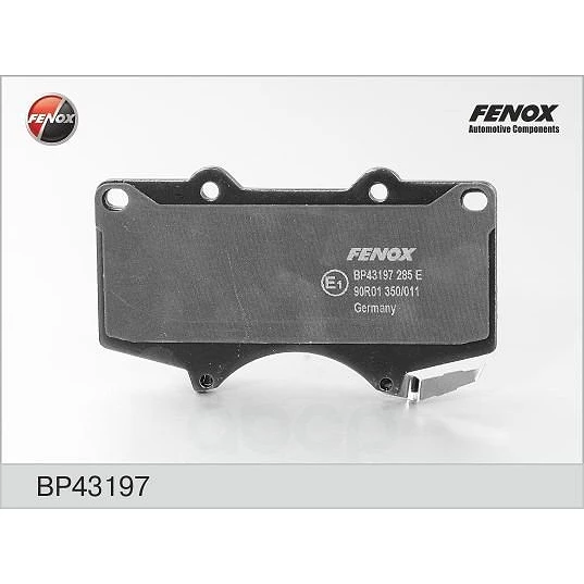 Колодки тормозные дисковые Fenox BP43197