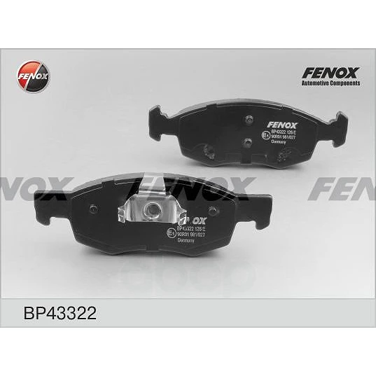 Колодки тормозные дисковые Fenox BP43322