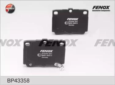 Колодки тормозные дисковые Fenox BP43358