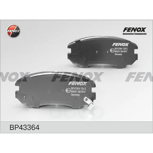 Колодки тормозные дисковые Fenox BP43364