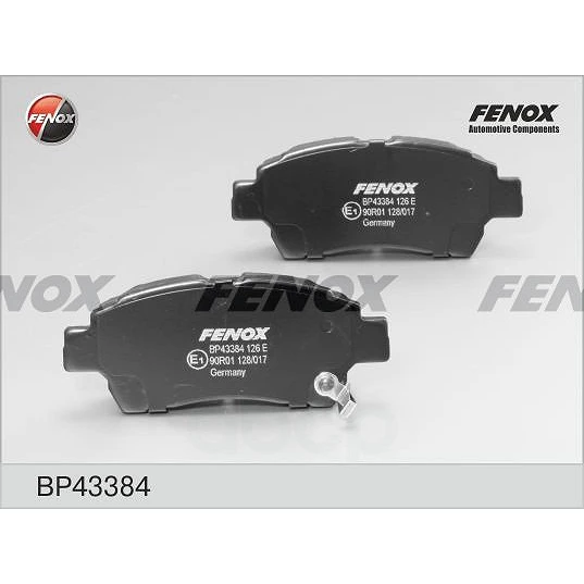 Колодки тормозные дисковые Fenox BP43384