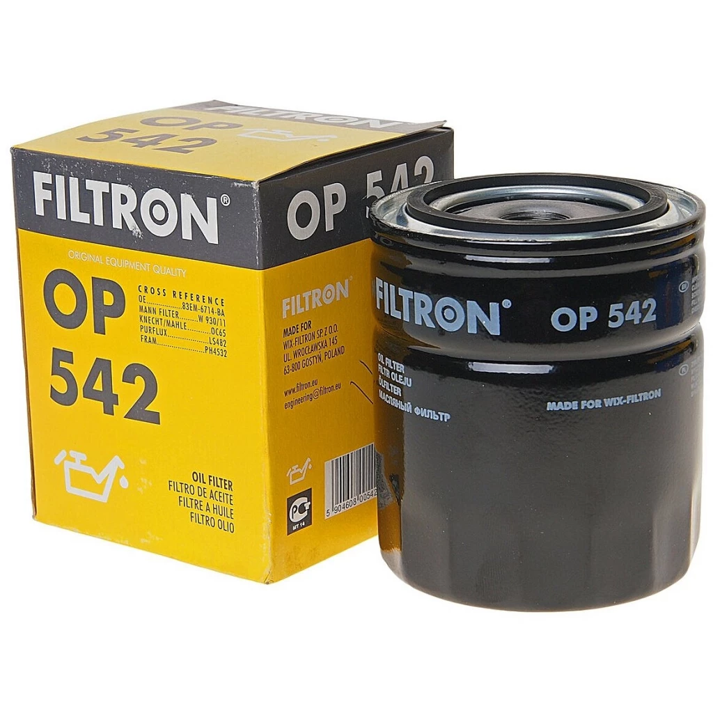 Фильтр масляный Filtron OP542