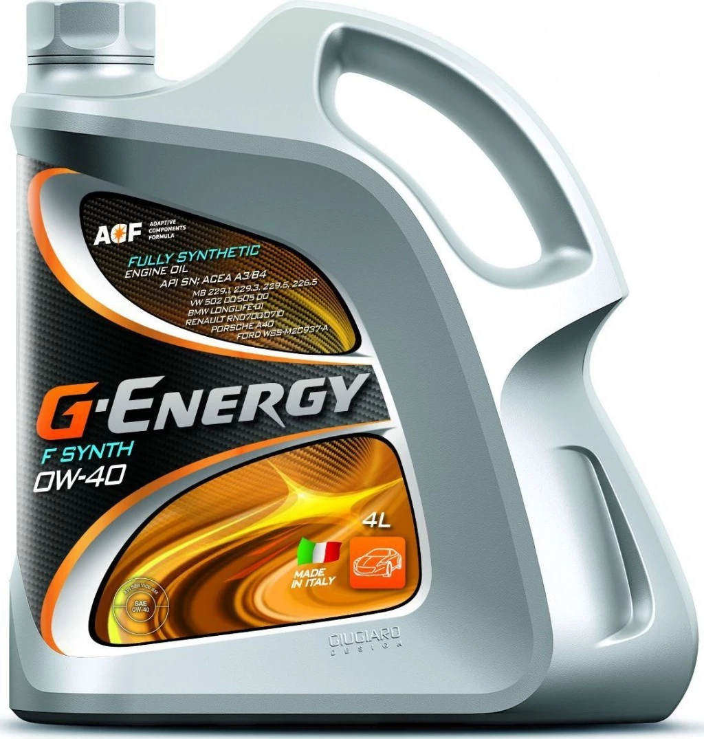Моторное масло G-Energy F Synth 0W-40 синтетическое 4 л