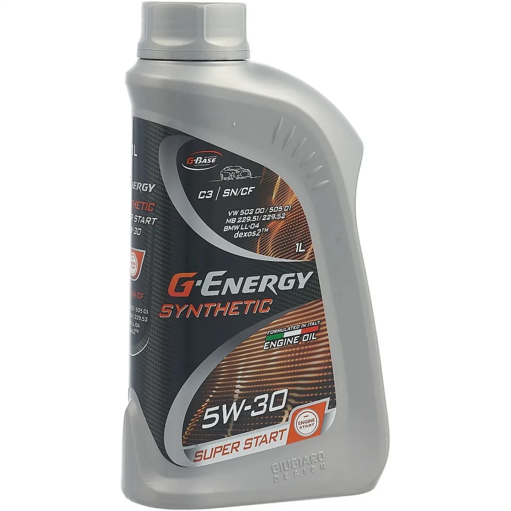 Моторное масло G-Energy Synthetic Super Start 5W-30 синтетическое 1 л