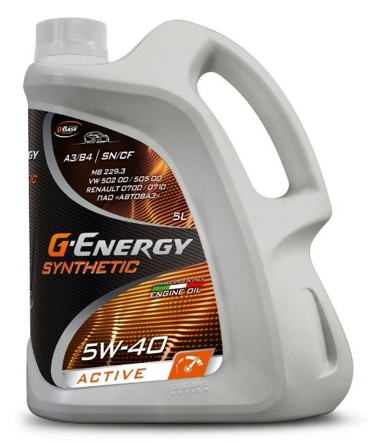 Моторное масло G-Energy Synthetic Active 5W-40 синтетическое 5 л