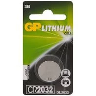 Батарейка CR2032 GP Lithium (блистер, 3V, литиевая) (1 шт.) (арт. CR2032-C1)