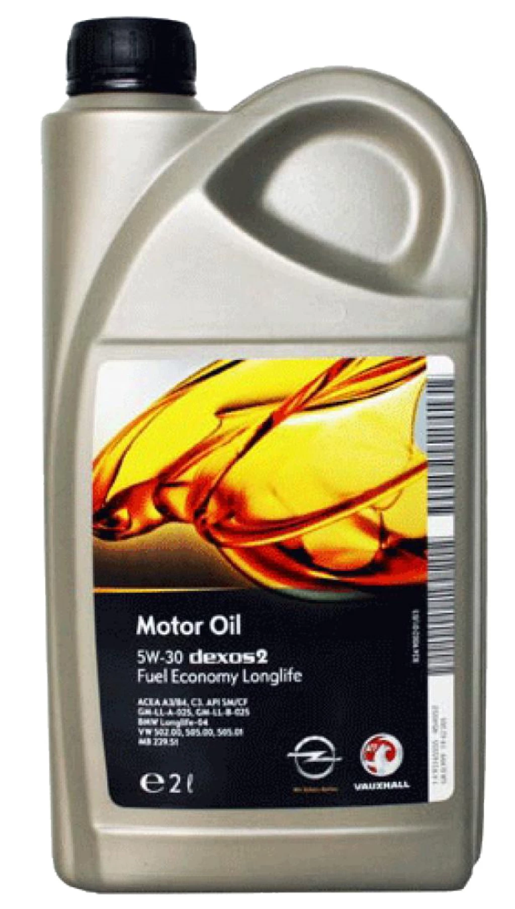 Моторное масло General Motors Dexos 2 5W-30 синтетическое 2 л