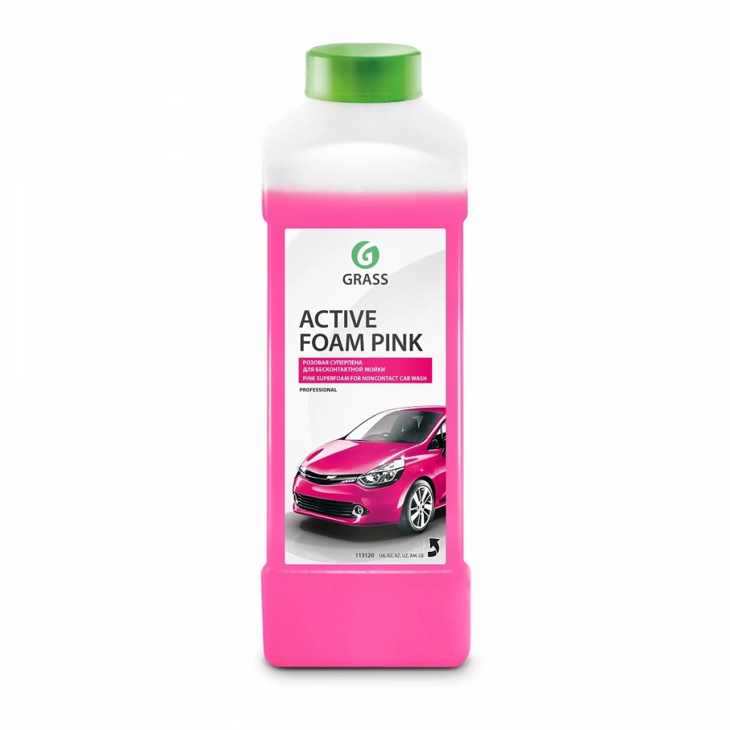 Автошампунь для бесконтактной мойки Grass Active Foam Pink пена концентрат 1 л