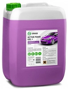Автошампунь для бесконтактной мойки GRASS Active Foam Gel+ (24 кг) (пена)