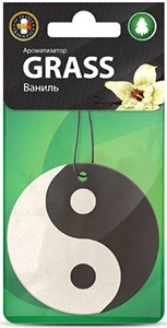Ароматизатор подвесной (Vanilla/Ваниль) GRASS Инь Янь (картонный)