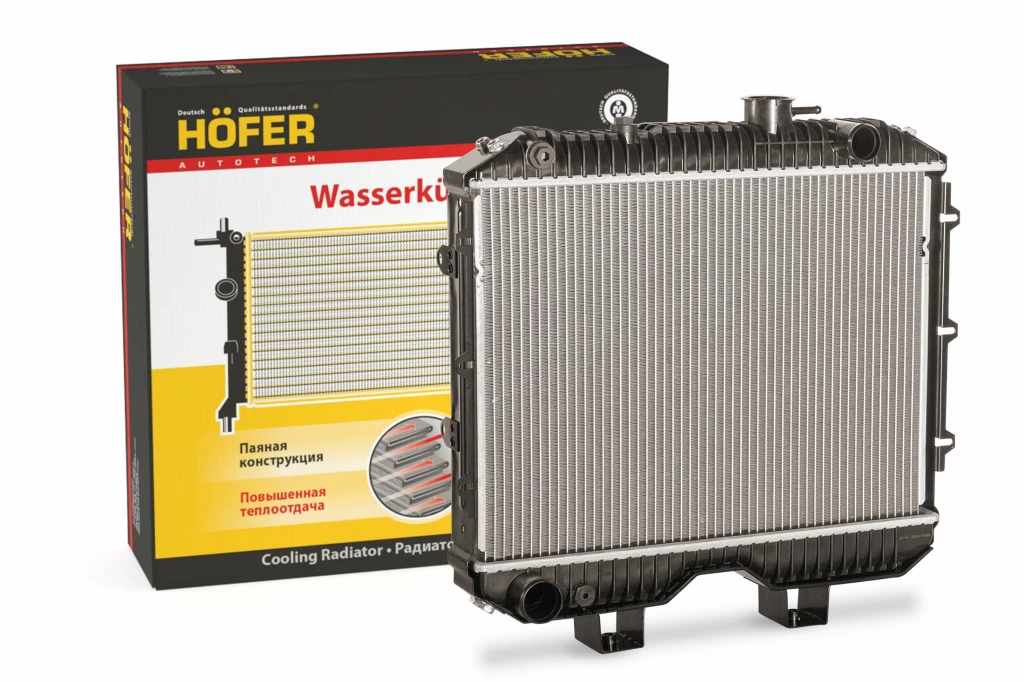 Радиатор системы охлаждения УАЗ 3160 (алюминиевый) HOFER