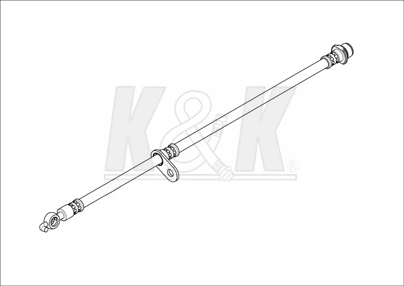 Шланг тормозной передний правый K&K FT1663