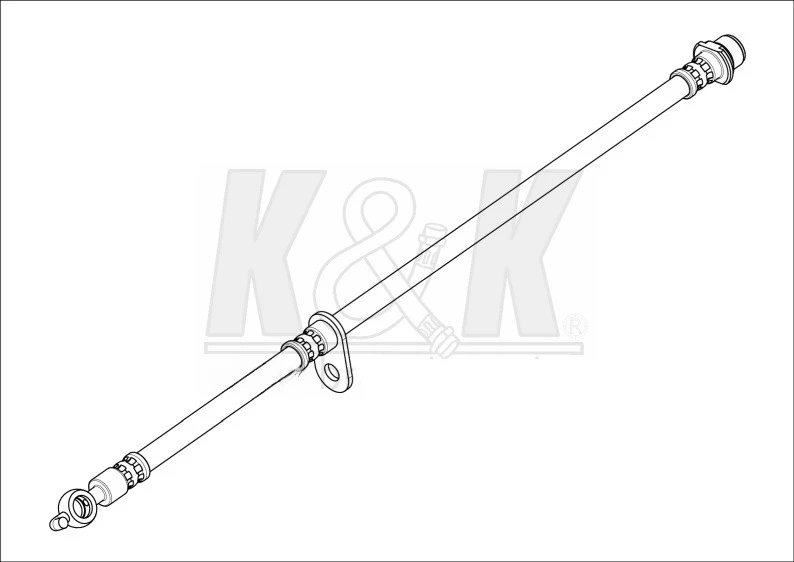 Шланг тормозной передний левый K&K FT1717