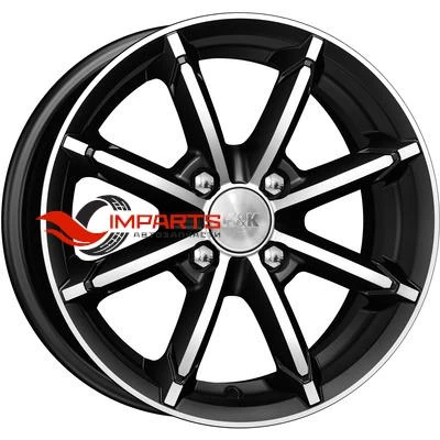 Колесный диск K&K 6x14/4x100 ET30 D67,1 Sportline (КС603) Алмаз черный