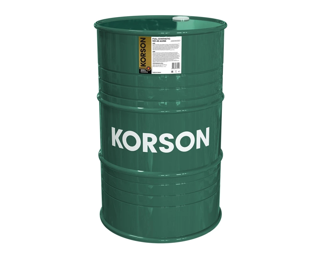 Моторное масло KORSON KS00016 5W-40 A3/B4 синтетическое 200 л