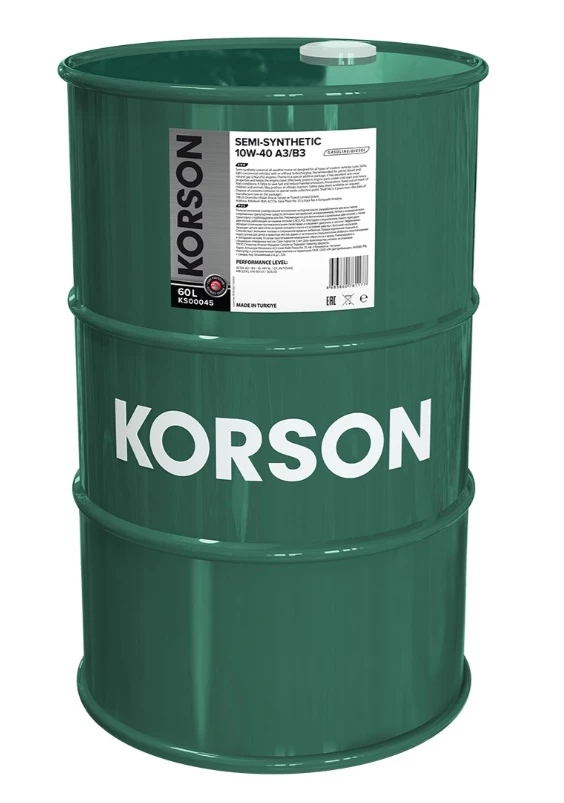 Моторное масло KORSON KS00045 10W-40 A3/B3 полусинтетическое 60 л
