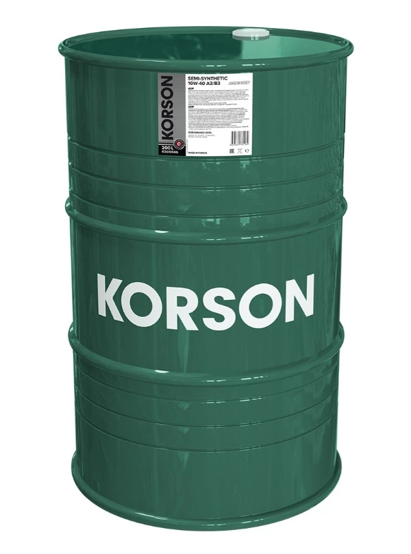 Моторное масло KORSON KS00046 10W-40 A3/B3 полусинтетическое 200 л