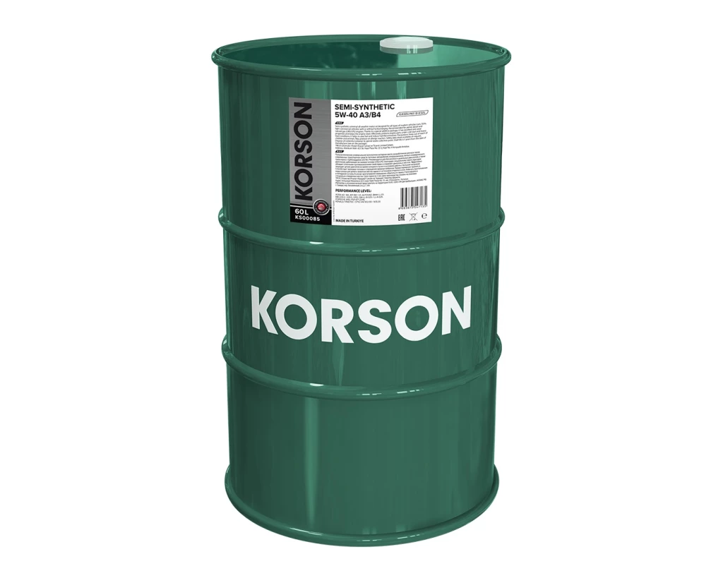 Моторное масло KORSON KS00085 5W-40 A3/B4 полусинтетическое 60 л