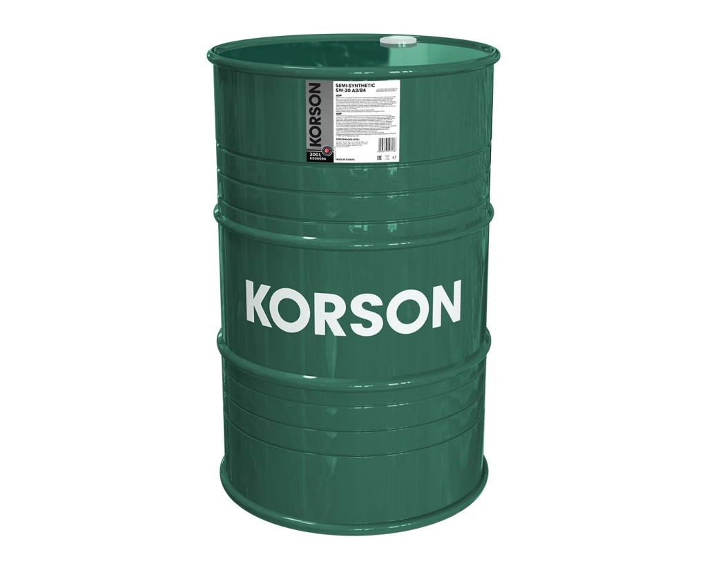 Моторное масло KORSON KS00096 5W-30 A3/B4 полусинтетическое 200 л