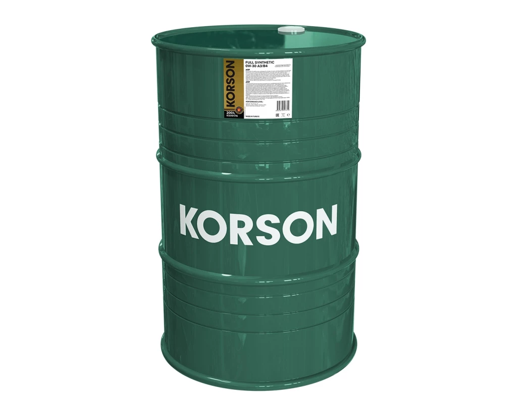 Моторное масло KORSON KS00176 0W-30 A3/B4 синтетическое 200 л