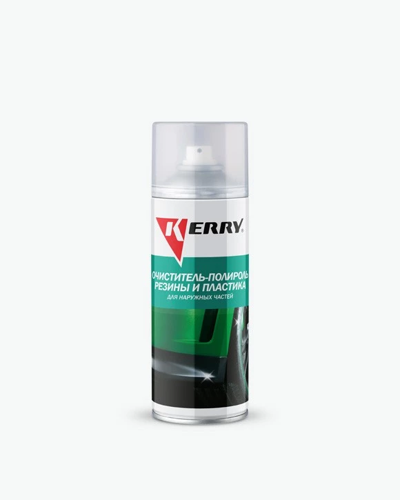 Очиститель пластика и резины наружний KERRY  (520 мл) аэрозоль