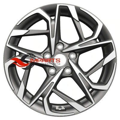 Колесный диск Khomen Wheels 7x17/5x114,3 ET50 D67,1 KHW1716 (CX-5/Seltos/Optima) Gray-FP