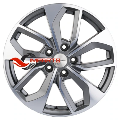 Колесный диск Khomen Wheels 7x17/5x114,3 ET45 D60,1 KHW1703 (Changan/Geely/Lexus/Toyota) Gray-FP