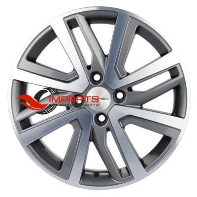 Колесный диск Khomen Wheels 6x16/4x100 ET37 D60,1 KHW1609 (Stepway) Gray-FP